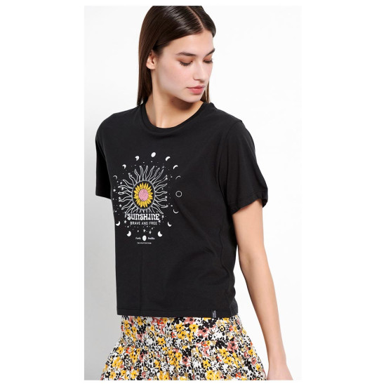 Funky Buddha Γυναικεία κοντομάνικη μπλούζα